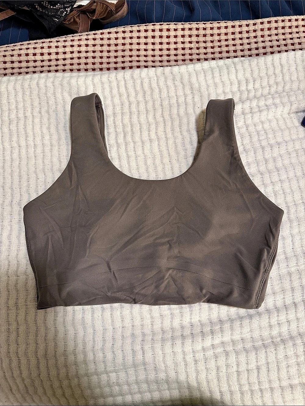 All in Motion Scoop Neck Sports Bra Women's Gray Large NWOT